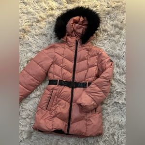 Michael Kors girl’s puffy coat - blush